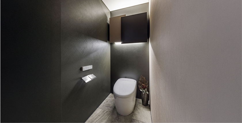 収納なのにインテリア。扉デザインで魅せる上質トイレ空間